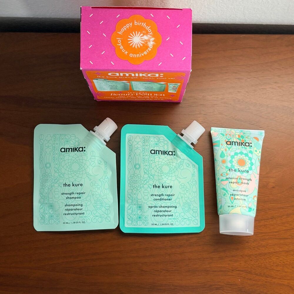 Amika The Kure Strength Repair 3 Piece Discovery Set Gift Box